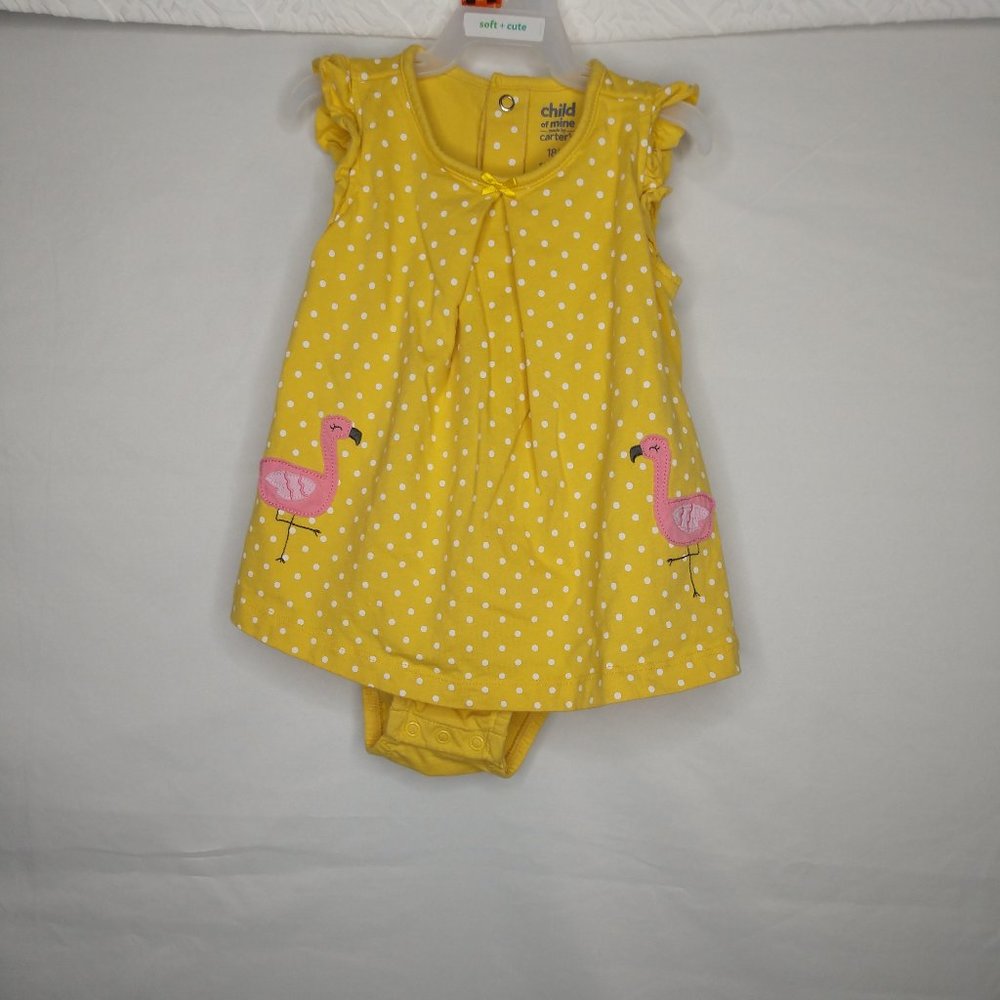 child of mine flamingo dotted top